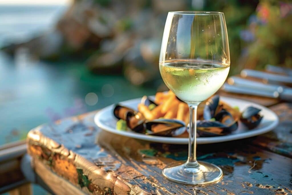 Quel vin avec moules frites : accords parfaits pour sublimer ce plat