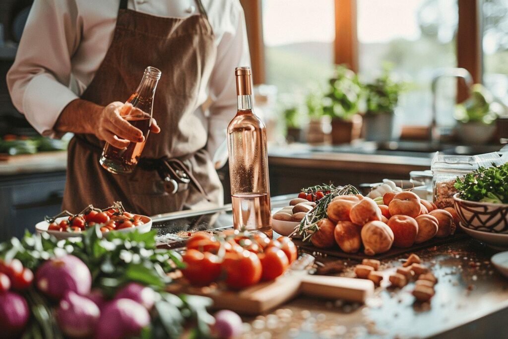 Peut-on cuisiner avec du vin rosé : Astuces et recettes savoureuses